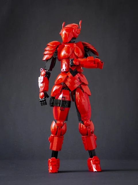 lego moc Anonymous Person in Red Power Armour designed by Eero Okkonen