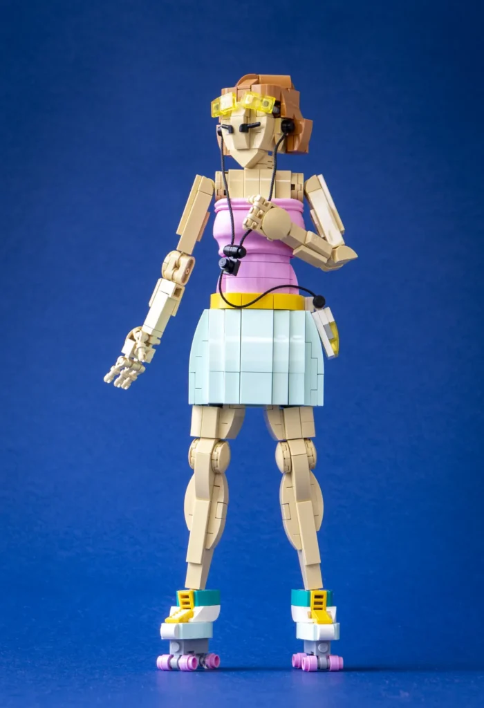 lego moc Roller Girl designed by Eero Okkonen 2