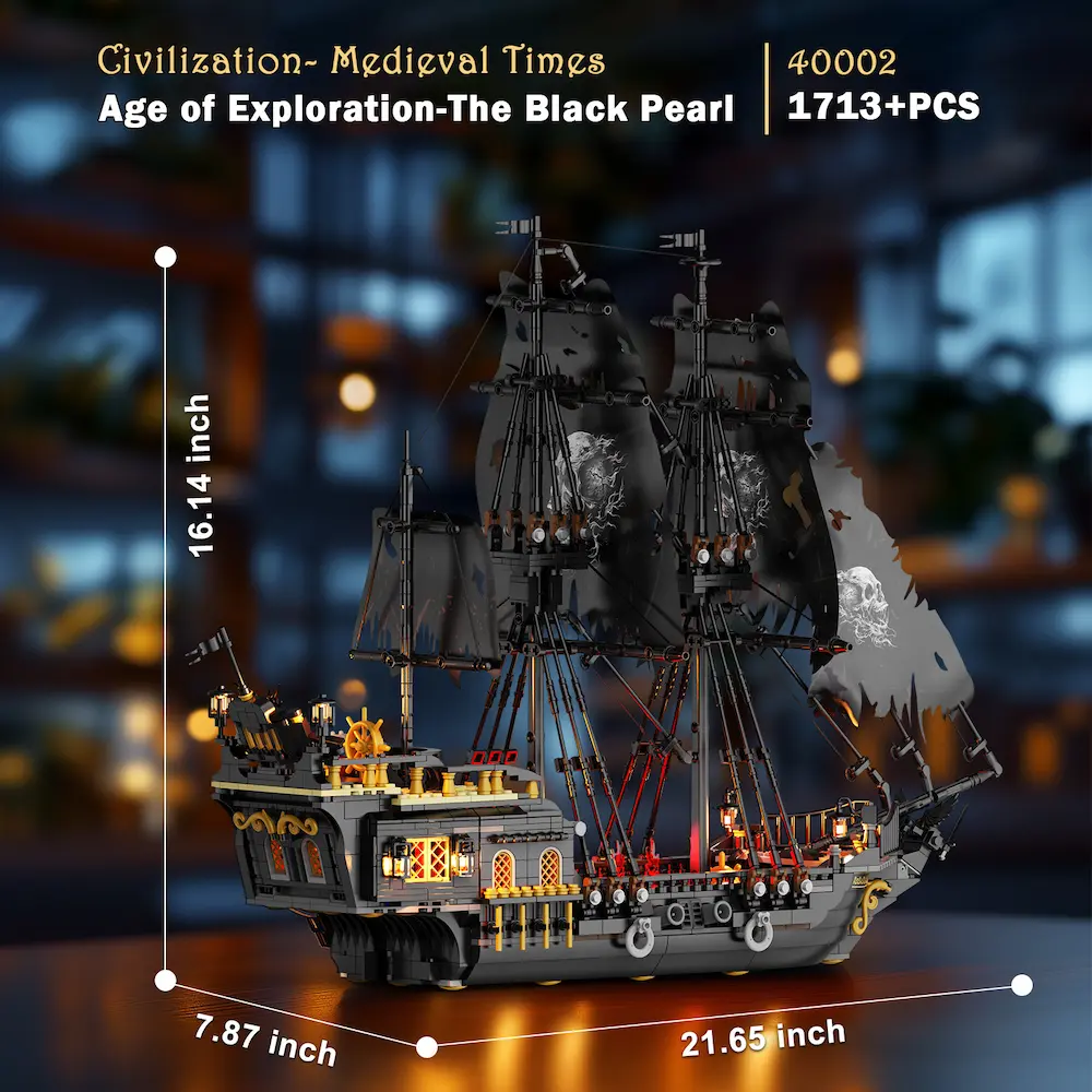 the size of jmbricklayer Age of Exploration The Black Pearl 40002