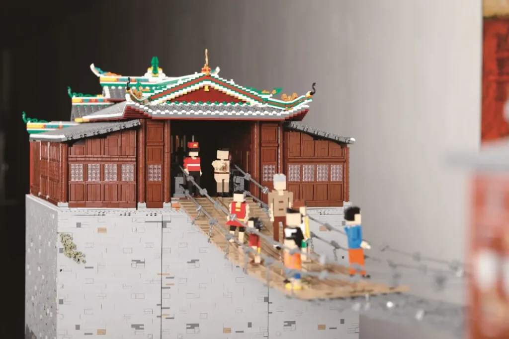 LEGO MOC Set The Battle for Luding Bridge with minifigures