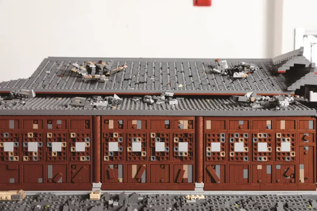 different angle of LEGO MOC Set The Battle for Luding Bridge