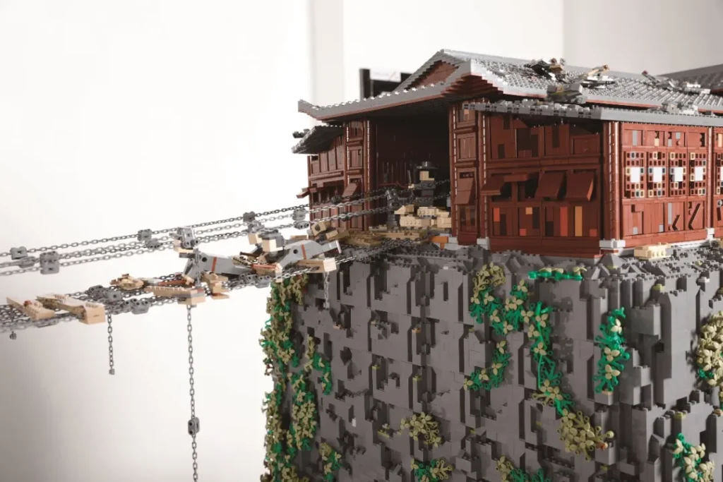 different angle of LEGO MOC Set The Battle for Luding Bridge 2