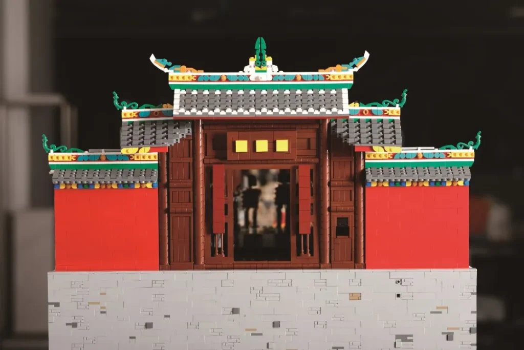 the front door of LEGO MOC Set The Battle for Luding Bridge