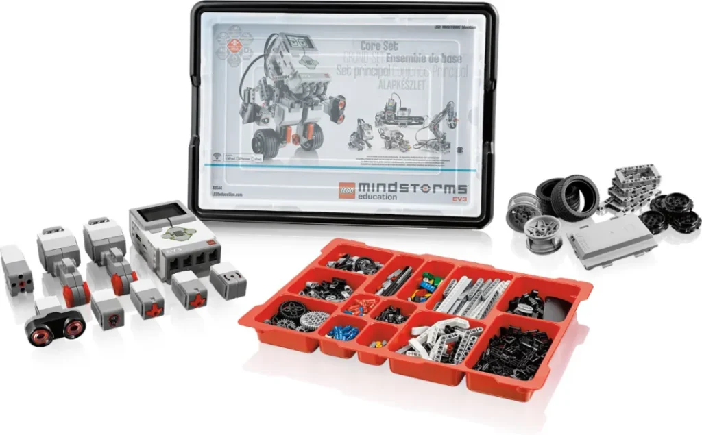 LEGO Mindstorms components.