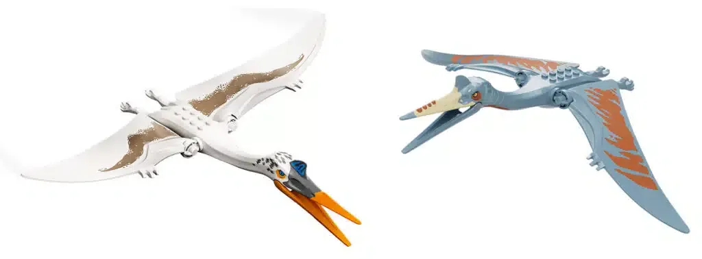 LEGO Quetzalcoatlus 2022 (left) vs. 2025 (right)