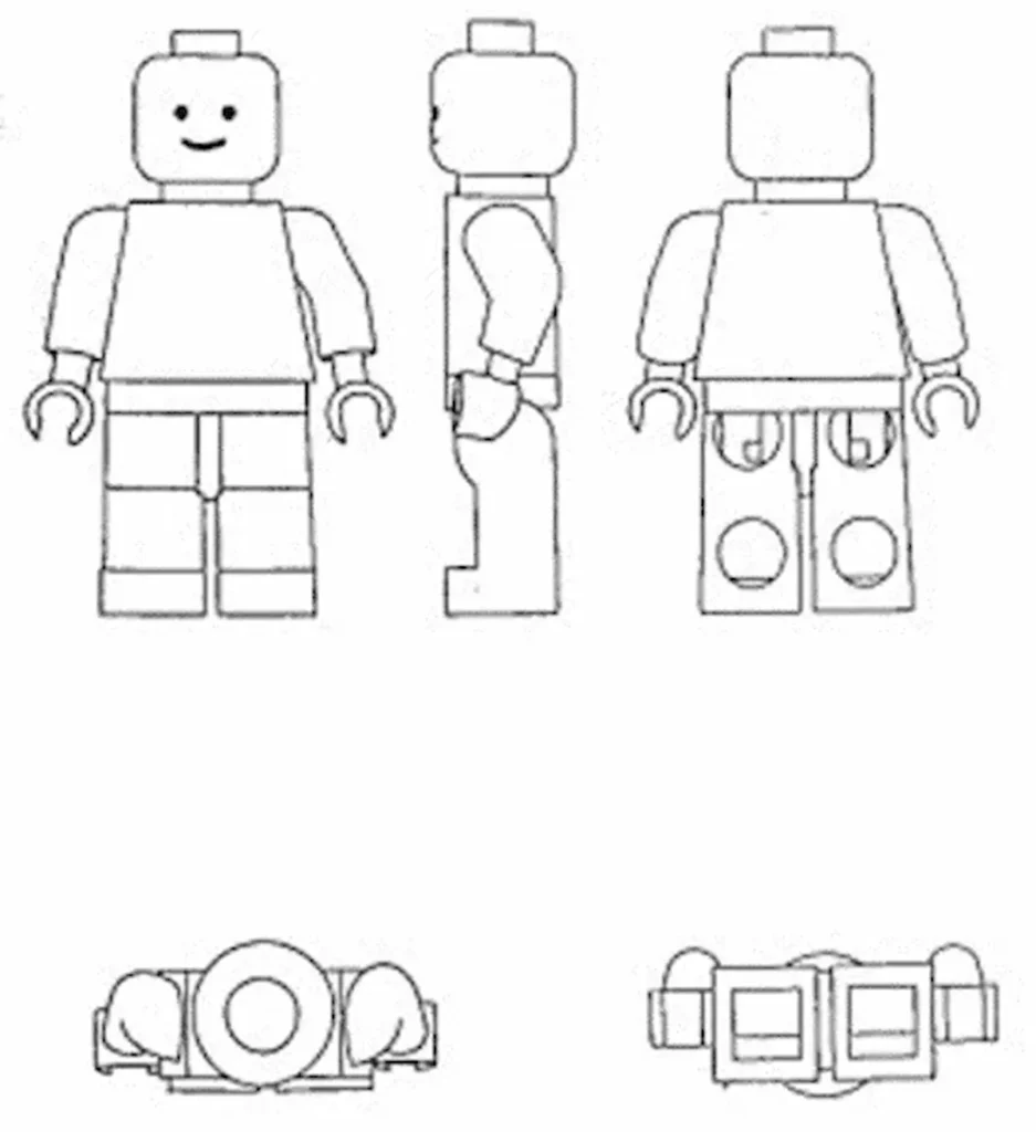 LEGO minifigures 3d trade mark