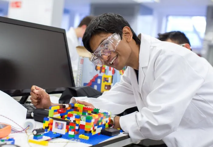 Students at Imperial College London used LEGO bricks to build a visible light spectrometer.