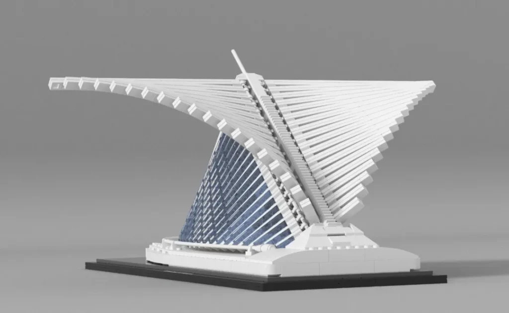 The LEGO World Trade Center Transportation Hub, designed by Vida Andras.