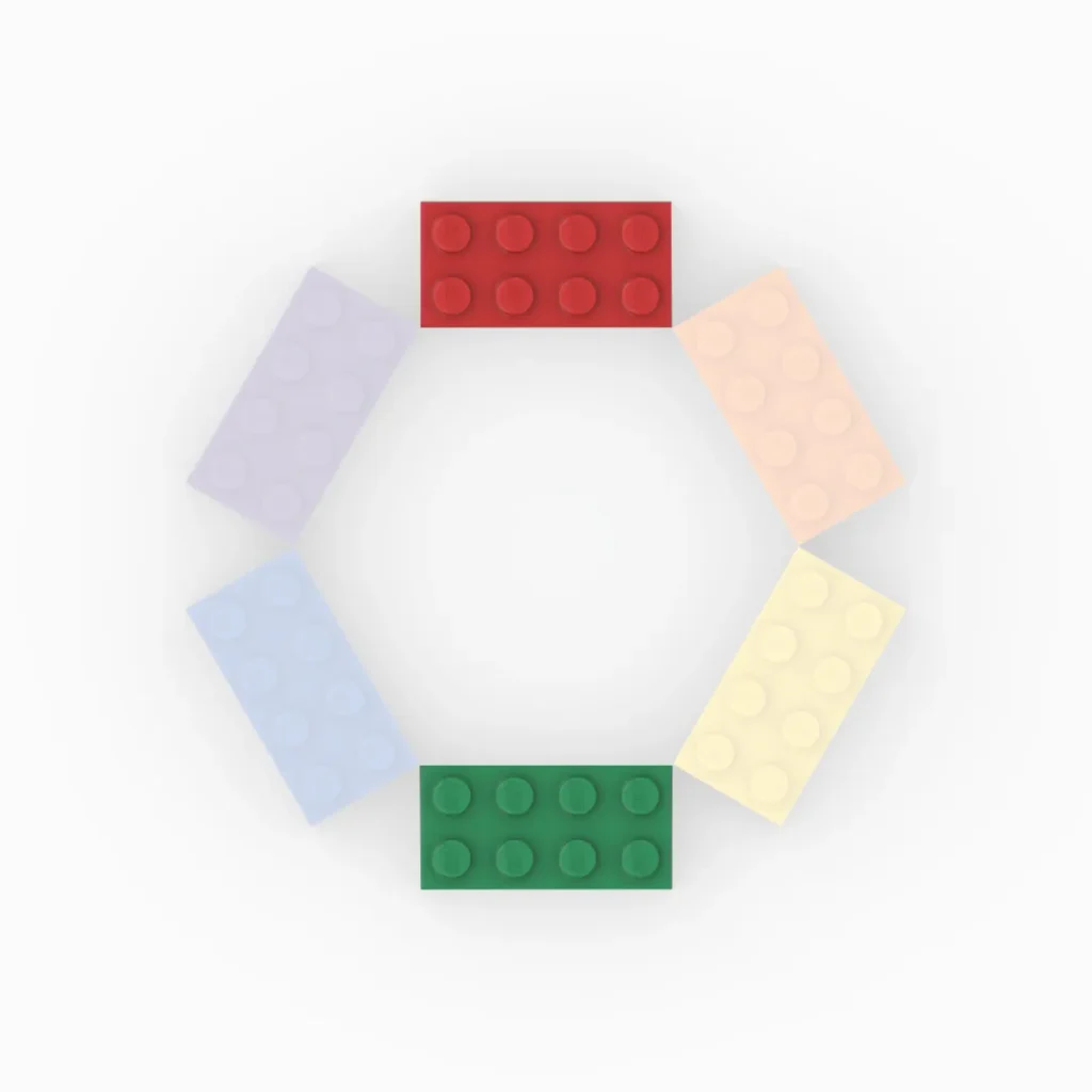 Complementary Colors for lego brick