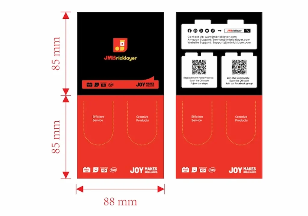jmbricklayer New After-sales Cards & Finger Sleeve