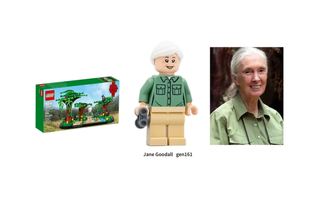 lego minifigure jane goodall gen161