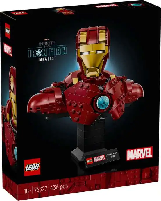 the package of LEGO 76327 Iron Man MK4
